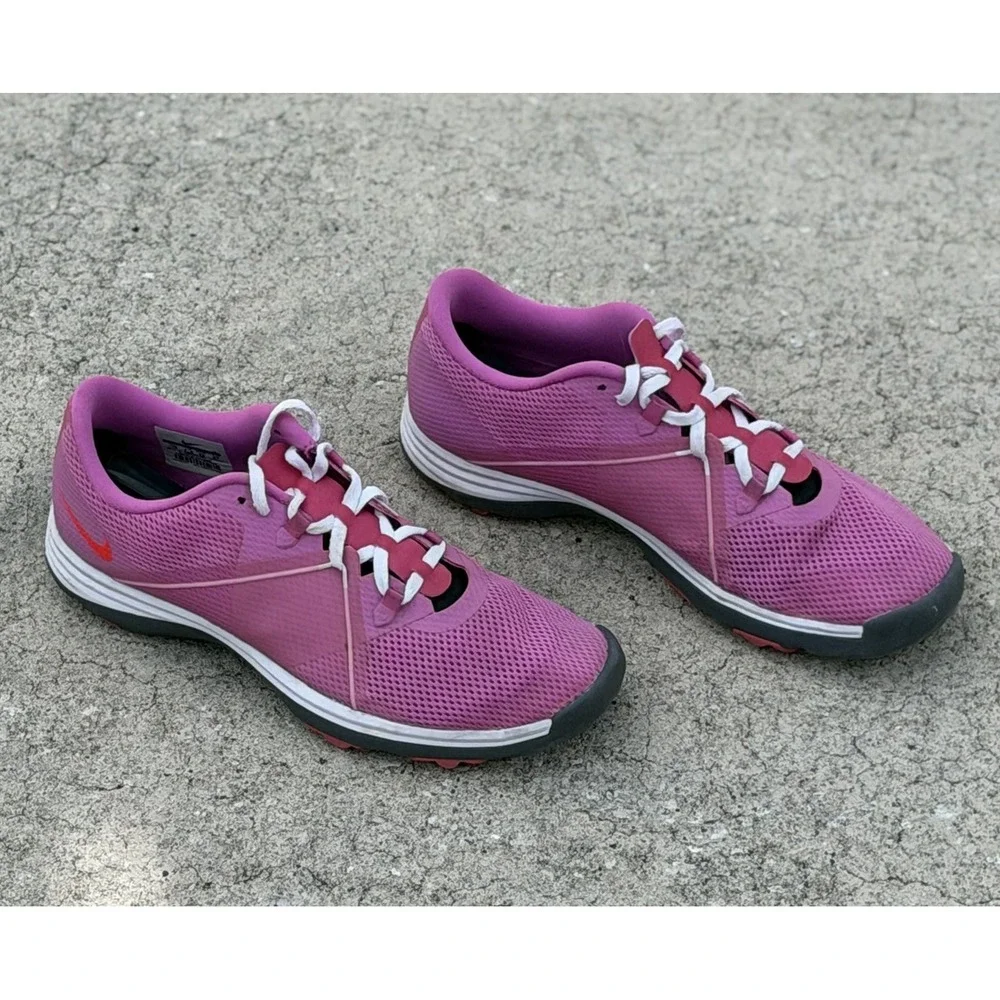 Nike Lunar Summer Lite PGA Tiger Style Golf Shoe 628539 Lace Up Womens 10 - Picture 2 of 8